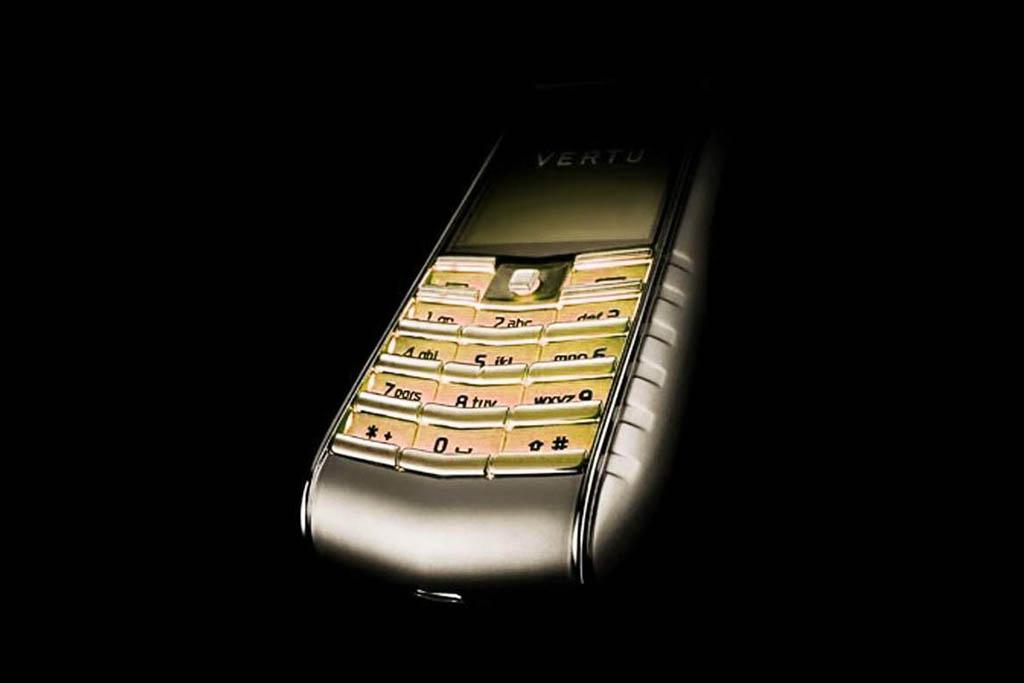 VERTU CONSTELLATION EXOTIC LEATHER LIMITED EDITION by MJ Buttons from Gold Platinum 777 & Gold 888, Inlaid Diamond